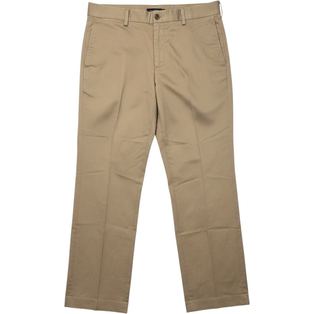 Eddie Bauer Mens 36x34 Khaki Chino Pants Wrinkle Resistant‎ Classic Fit Tan